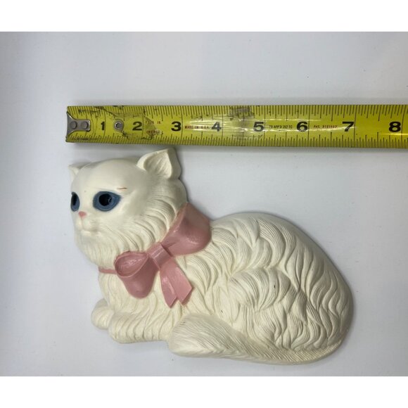 VTG Plastic Burwood White Persian Cats Hanging Wall Decor Set of‎ 2 - Kitty Cats - Picture 8 of 9